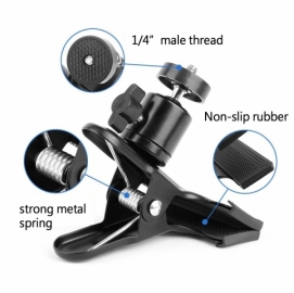 Clip Mount with 360° BallHead and 1/4