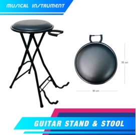 Guitarist Stool with Foot Rest